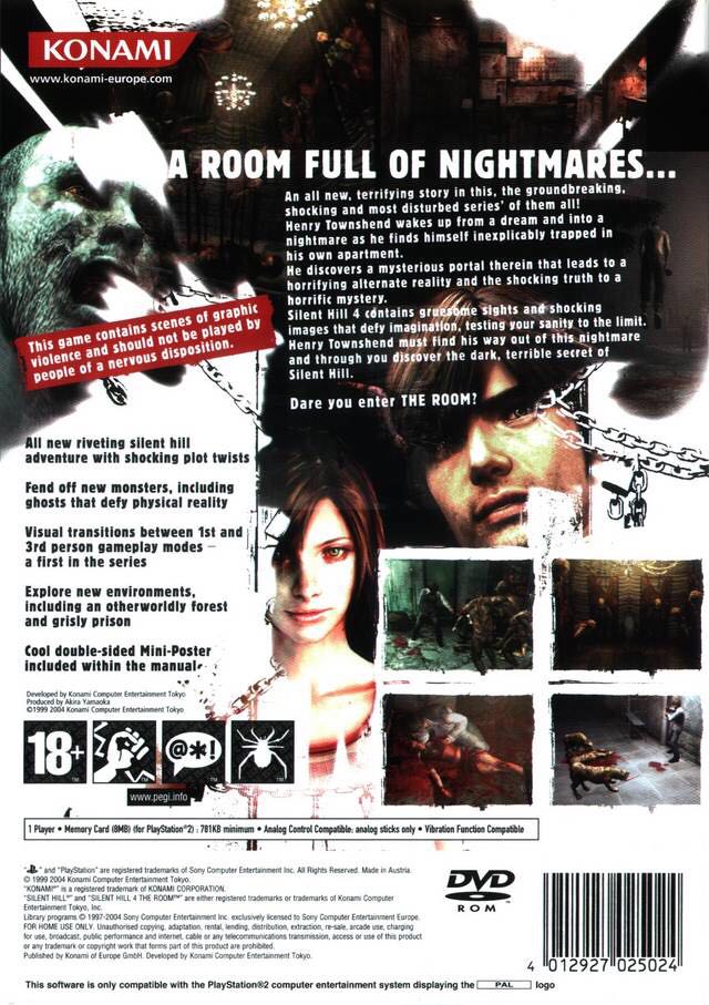 Silent Hill 4: The Room - Sony PlayStation 2 (PS2) (Konami - 1) video game collectible [Barcode 4012927024935] - Main Image 2