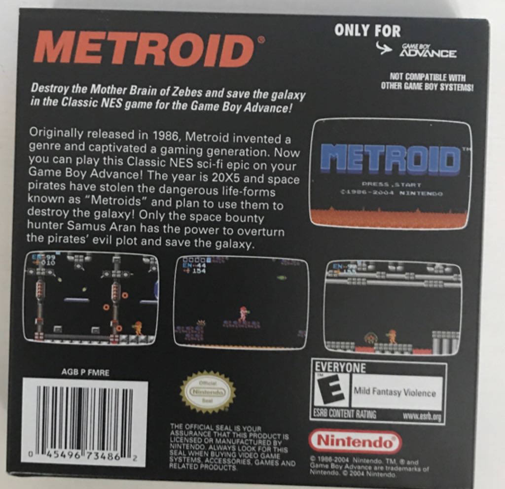 Metroid - Nintendo Game Boy Advance (GBA) video game collectible - Main Image 2