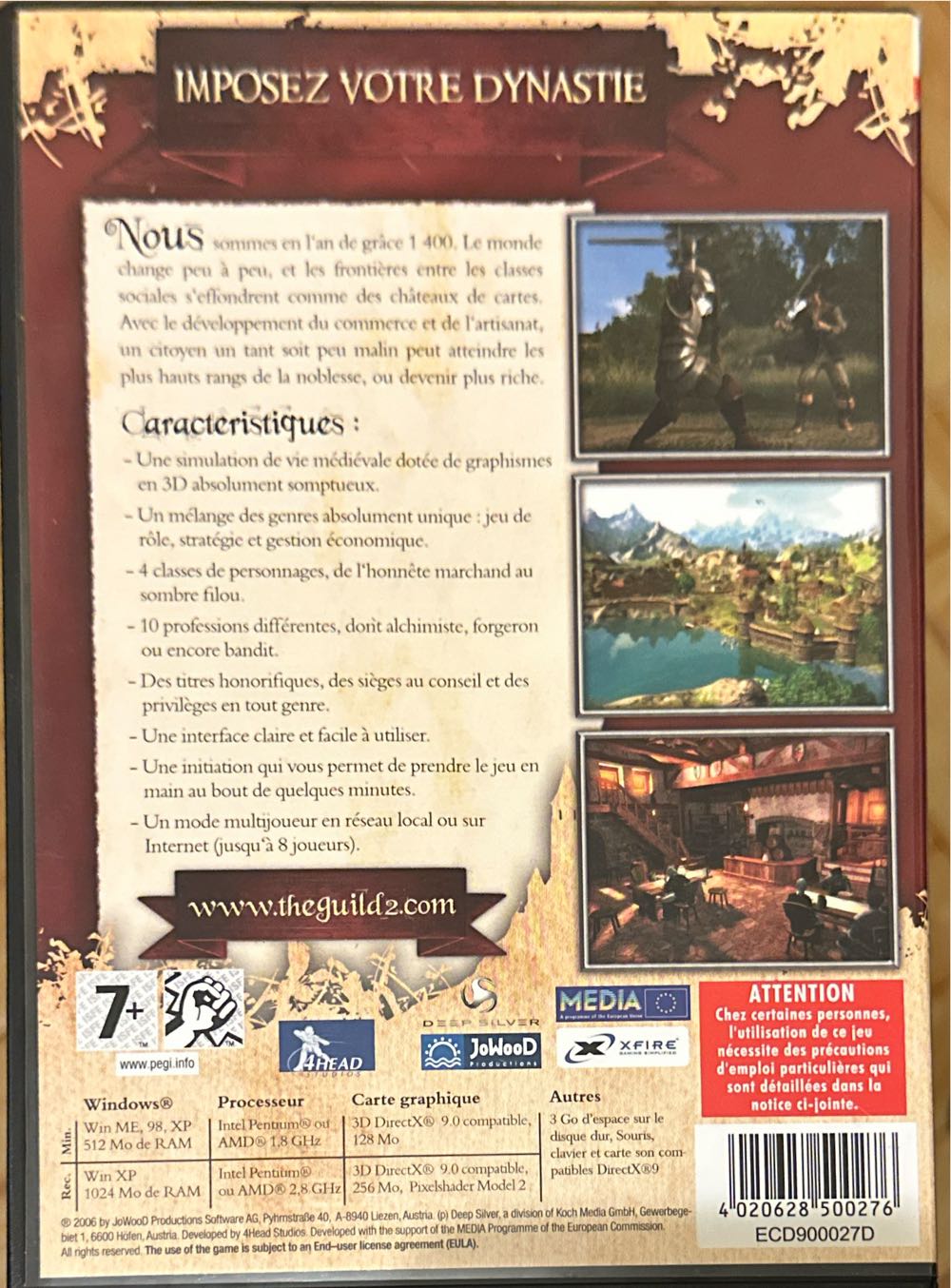 The Guild 2 - PC video game collectible [Barcode 4020628500276] - Main Image 2