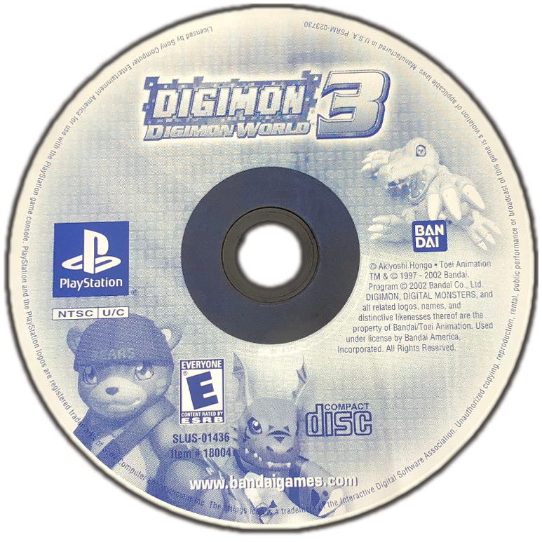 Digimon World 3 - Sony PlayStation (Bandai - 1) video game collectible [Barcode 04555718004] - Main Image 3