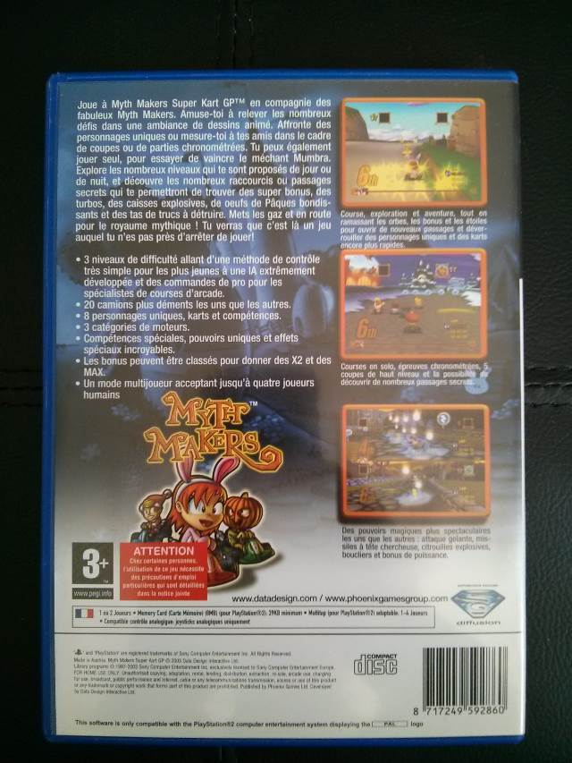 Myth Makers Super Kart Gp - Sony PlayStation 2 (PS2) video game collectible [Barcode 8717249592860] - Main Image 2