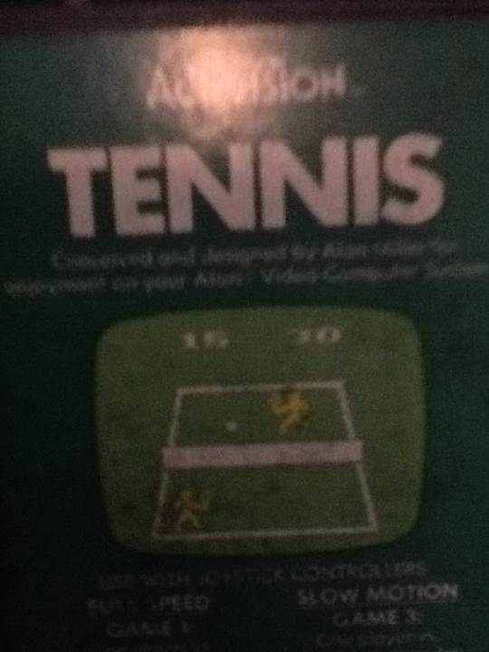 Tennis - Atari 2600 video game collectible - Main Image 1