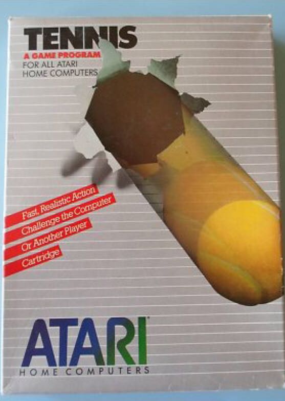 Tennis - Atari 800 video game collectible - Main Image 1