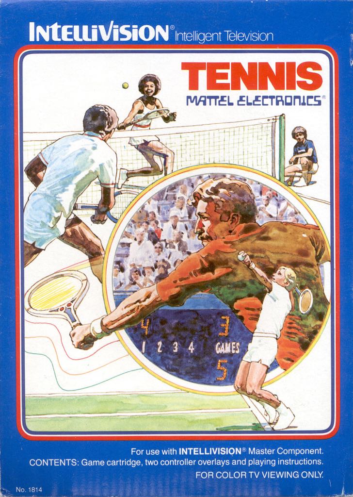 Tennis - Intellivision (Mattel Electronics) video game collectible - Main Image 1