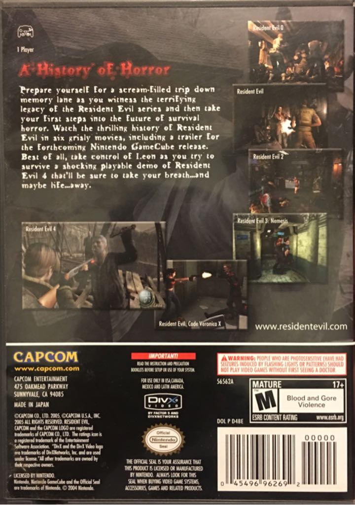 Resident Evil 4: Preview Disc - Nintendo GameCube (Capcom - 1) video game collectible [Barcode 045496962692] - Main Image 2
