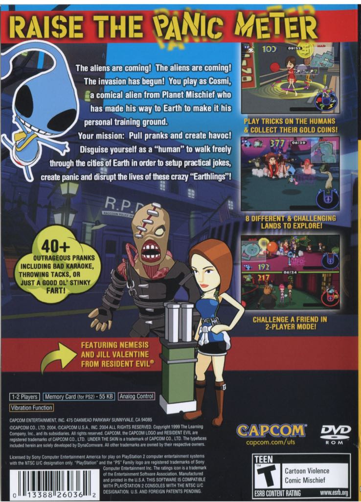 Under the Skin - Sony PlayStation 2 (PS2) (Capcom - 2) video game collectible [Barcode 013388260362] - Main Image 2