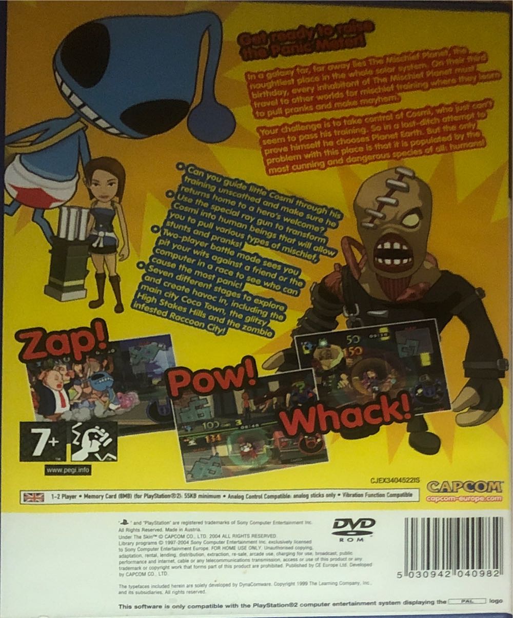 Under The Skin - Sony PlayStation 2 (PS2) (Capcom - 1-2) video game collectible [Barcode 5030942040982] - Main Image 2