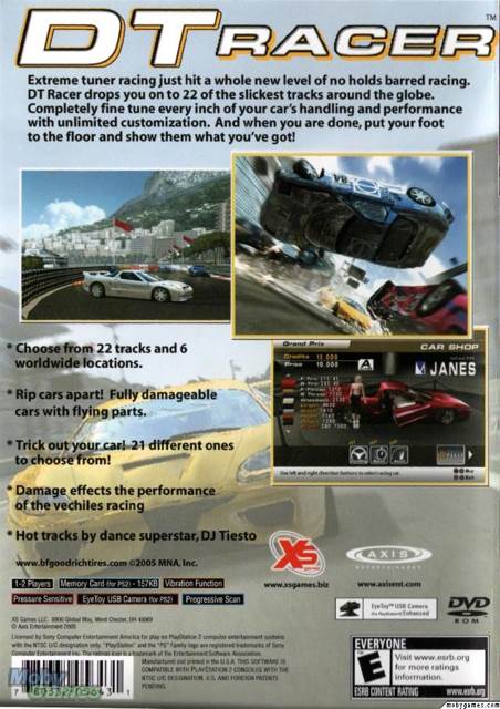 Dt Racer - Sony PlayStation 2 (PS2) video game collectible - Main Image 2