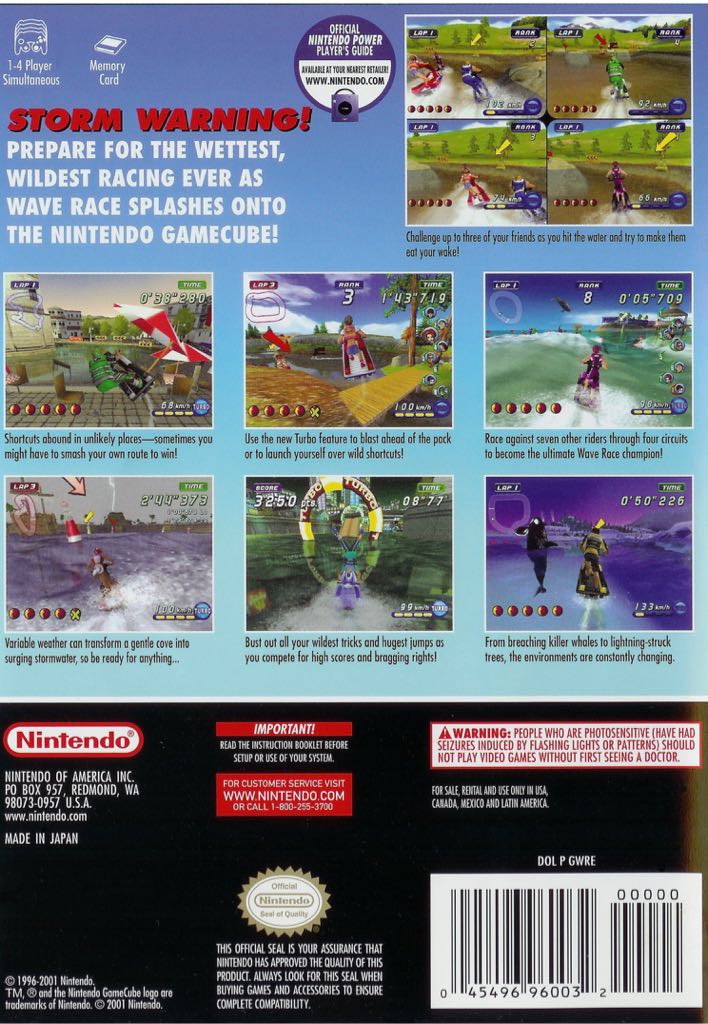 Wave Race: Blue Storm - Nintendo GameCube (Nintendo - 1-4) video game collectible [Barcode 045496390075] - Main Image 2