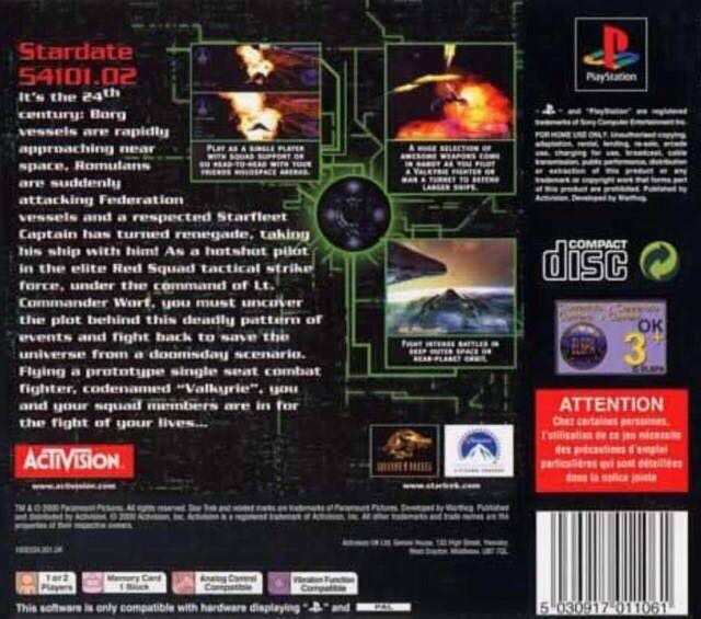 Star Trek: Invasion - Sony PlayStation (Activision - 1-2) video game collectible [Barcode 5030917011856] - Main Image 2