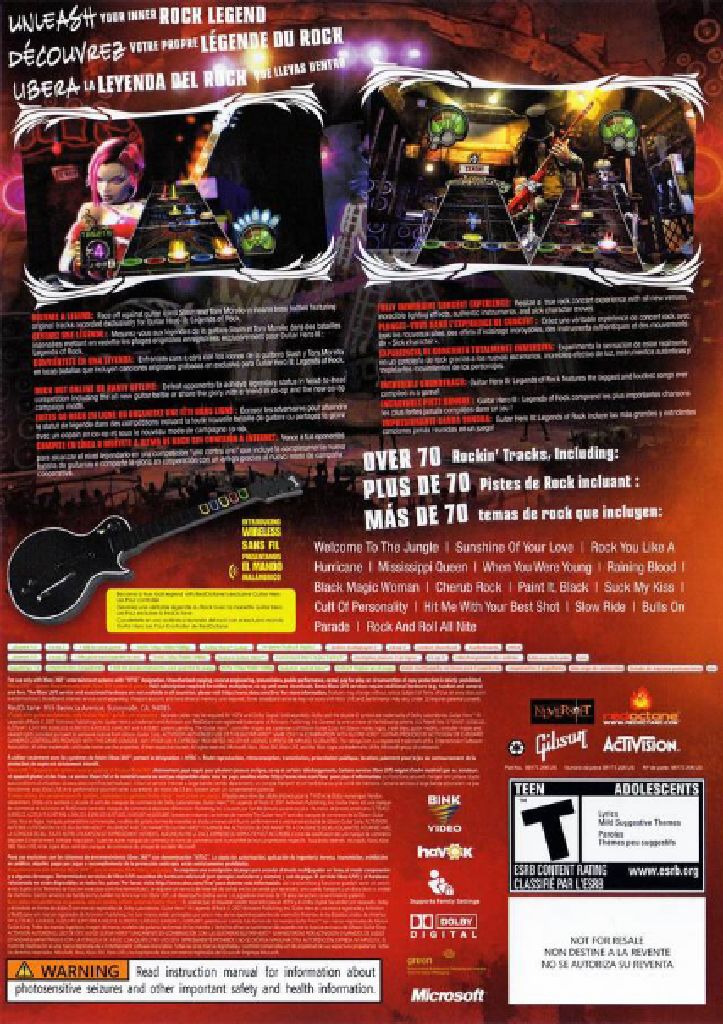 Guitar Hero III: Legends of Rock - Microsoft Xbox 360 (Activision Blizzard - 2) video game collectible [Barcode 5030917049262] - Main Image 2