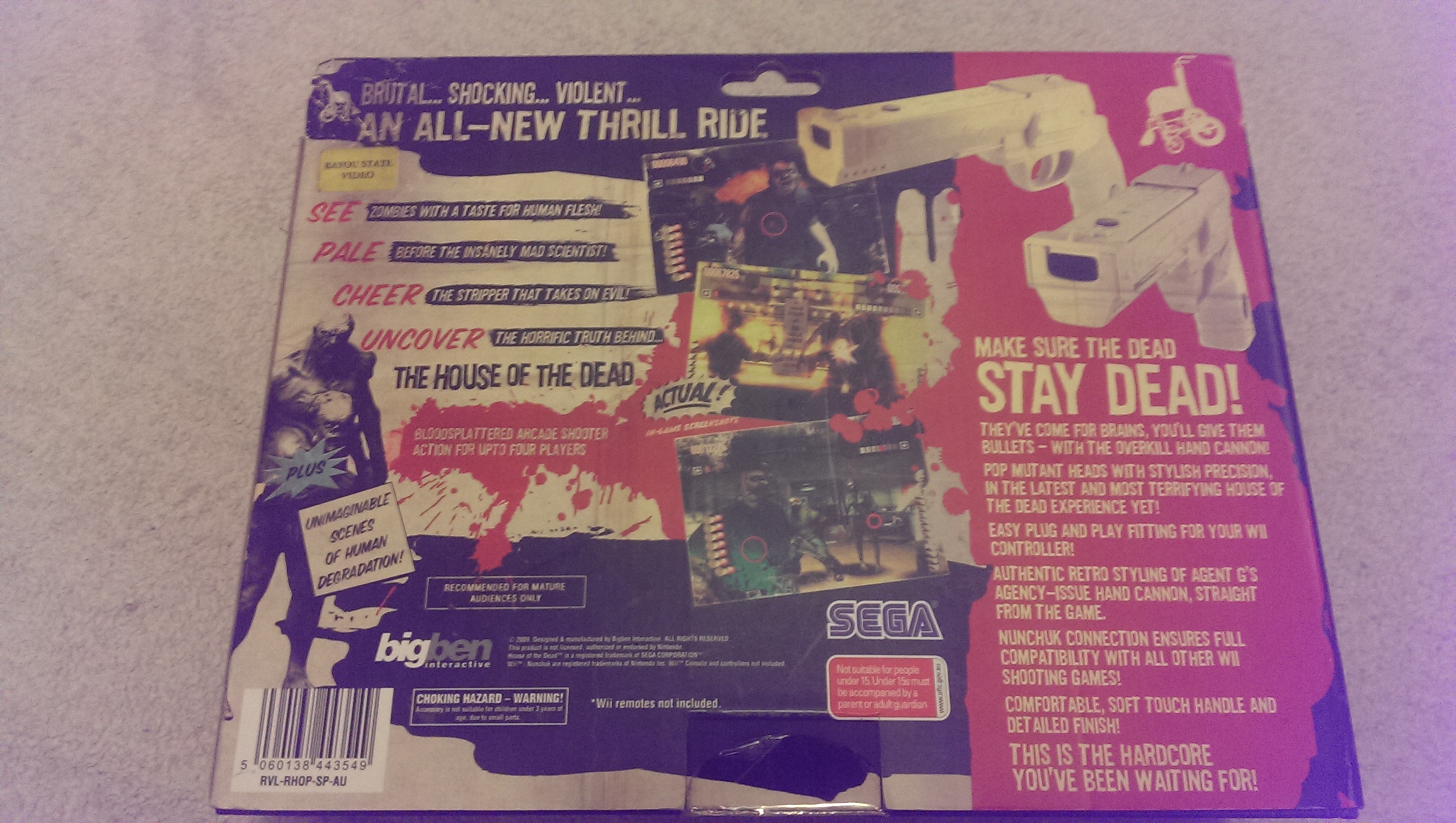 The House of the Dead Overkill and Handcannon - Nintendo Wii (Sega) video game collectible - Main Image 2