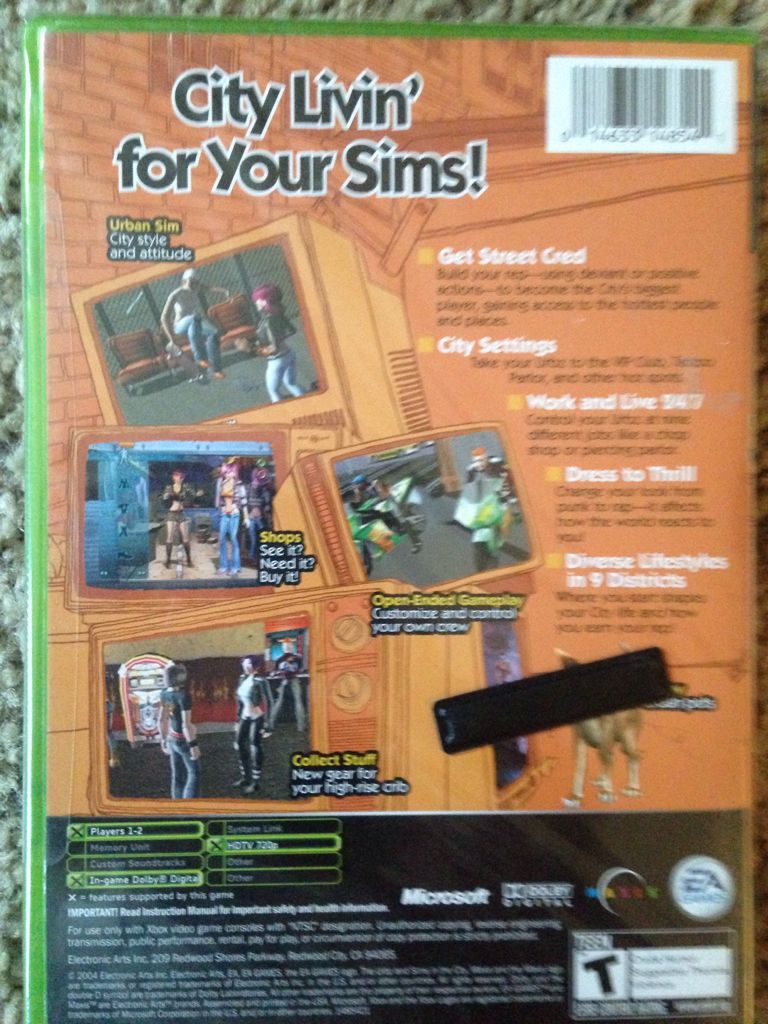 The Urbz: Sims In The City - Microsoft Xbox video game collectible - Main Image 2