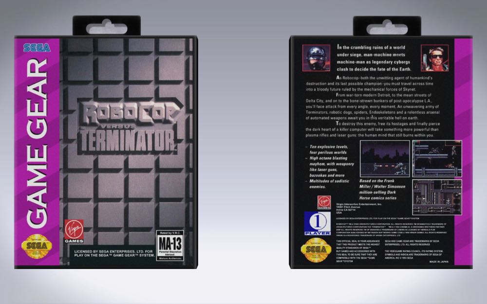 Robocop Versus the Terminator - Sega Game Gear video game collectible - Main Image 2