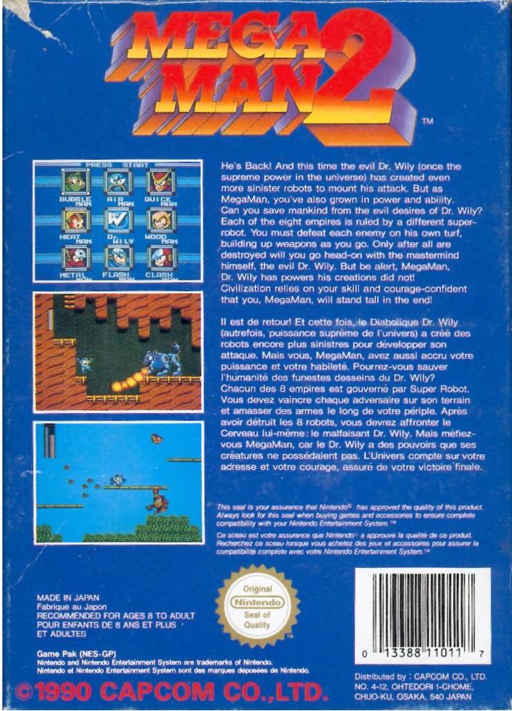 Mega Man 2 - Nintendo Entertainment System (NES) video game collectible - Main Image 2