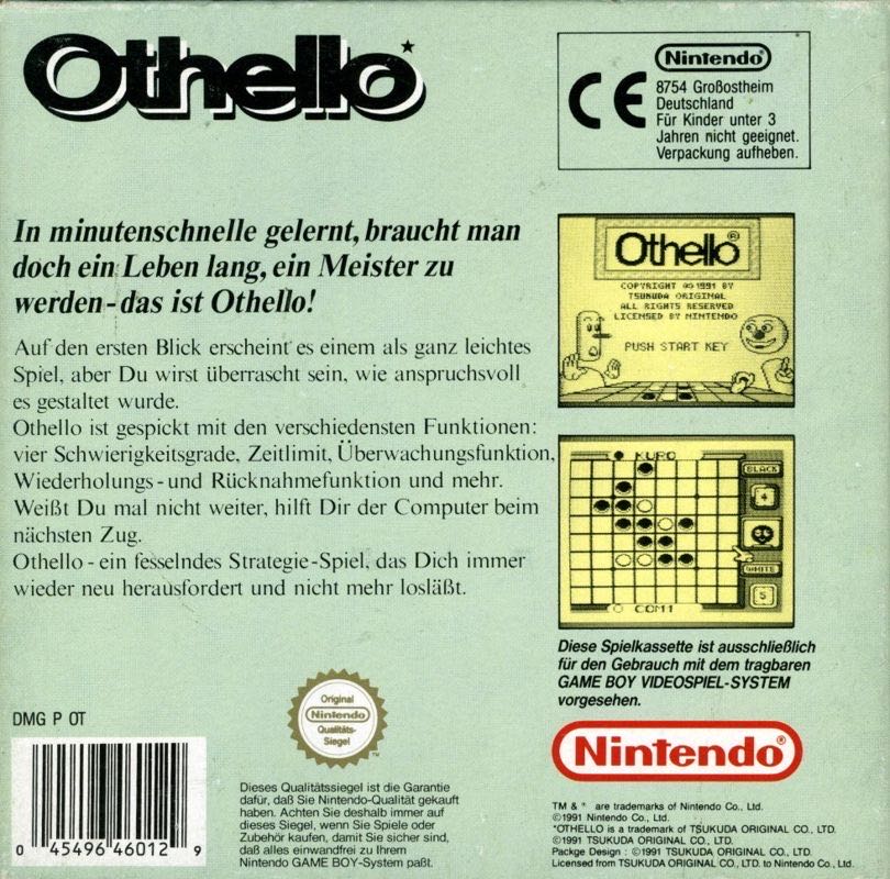 Othello (EU) - Nintendo Game Boy (Nintendo) video game collectible - Main Image 2