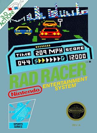 Rad Racer - Nintendo Entertainment System (NES) video game collectible - Main Image 1