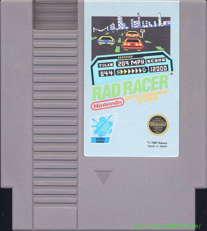 Rad Racer - Nintendo Entertainment System (NES) (1) video game collectible - Main Image 2