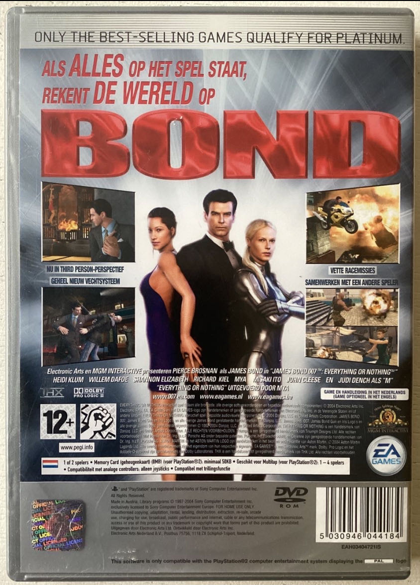 007 Everything or Nothing - Sony PlayStation 2 (PS2) (EA Games - 2) video game collectible [Barcode 014633147148] - Main Image 4