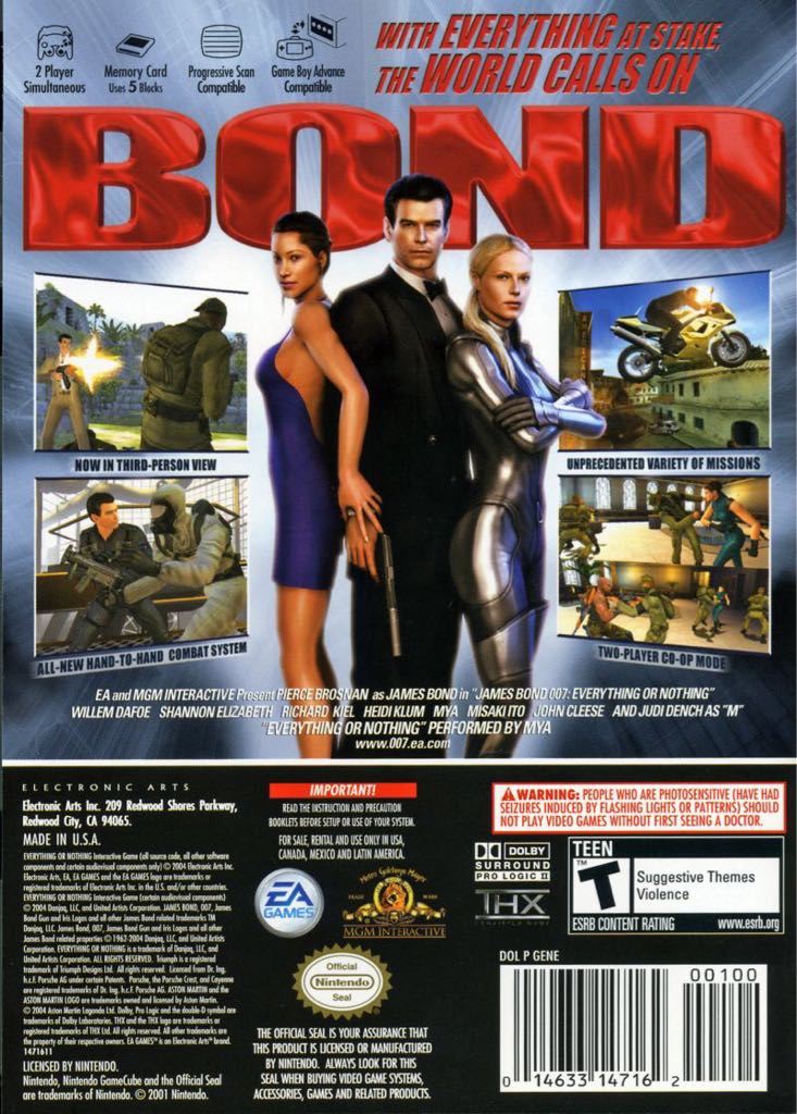 007: Everything or Nothing - Nintendo GameCube (Electronic Arts) video game collectible - Main Image 2