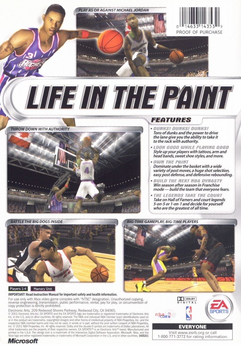 NBA Live 2002 - Microsoft Xbox (Electronic Arts - 1-4) video game collectible [Barcode 014633143539] - Main Image 2