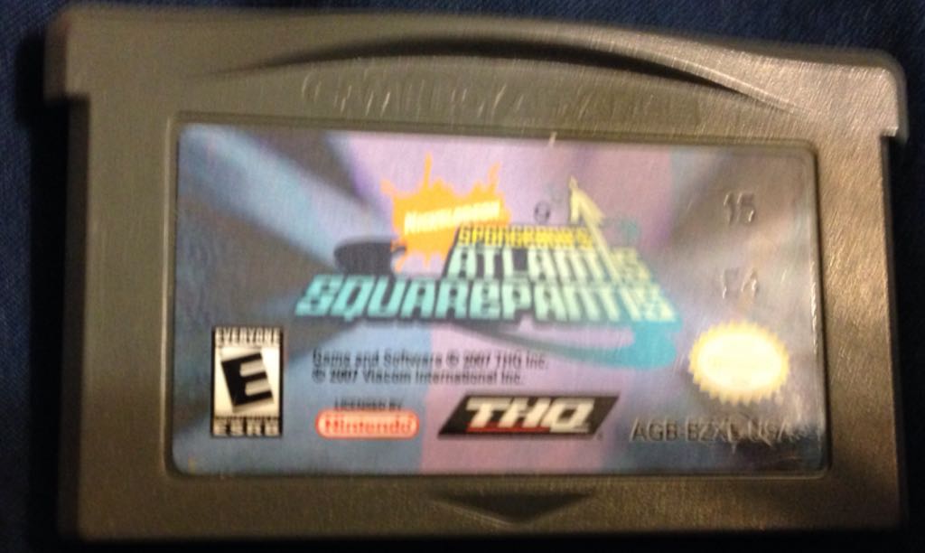 Spongebobs Atlantis Squarepantis - Nintendo Game Boy Advance (GBA) (THQ - 1) video game collectible - Main Image 1