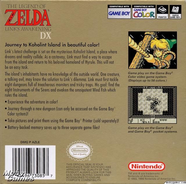 The Legend of Zelda: Links Awakening DX - Nintendo Game Boy Color video game collectible - Main Image 2