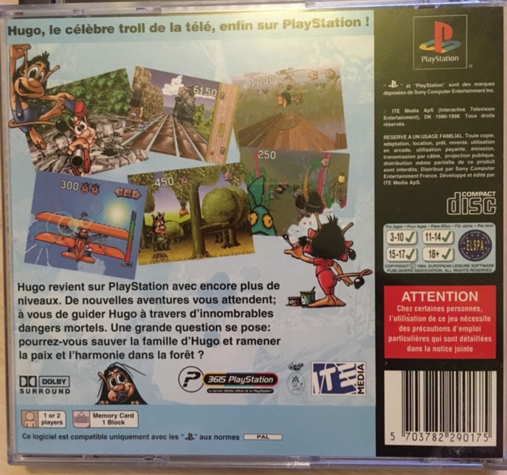 Hugo - Sony PlayStation video game collectible - Main Image 2
