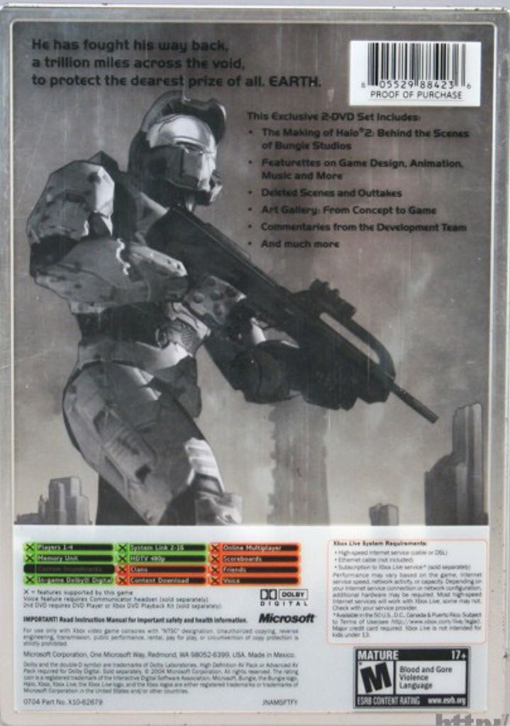 Halo 2 Limited Collectors Edition - Microsoft Xbox (Xbox Game Studios - 1-4) video game collectible - Main Image 2