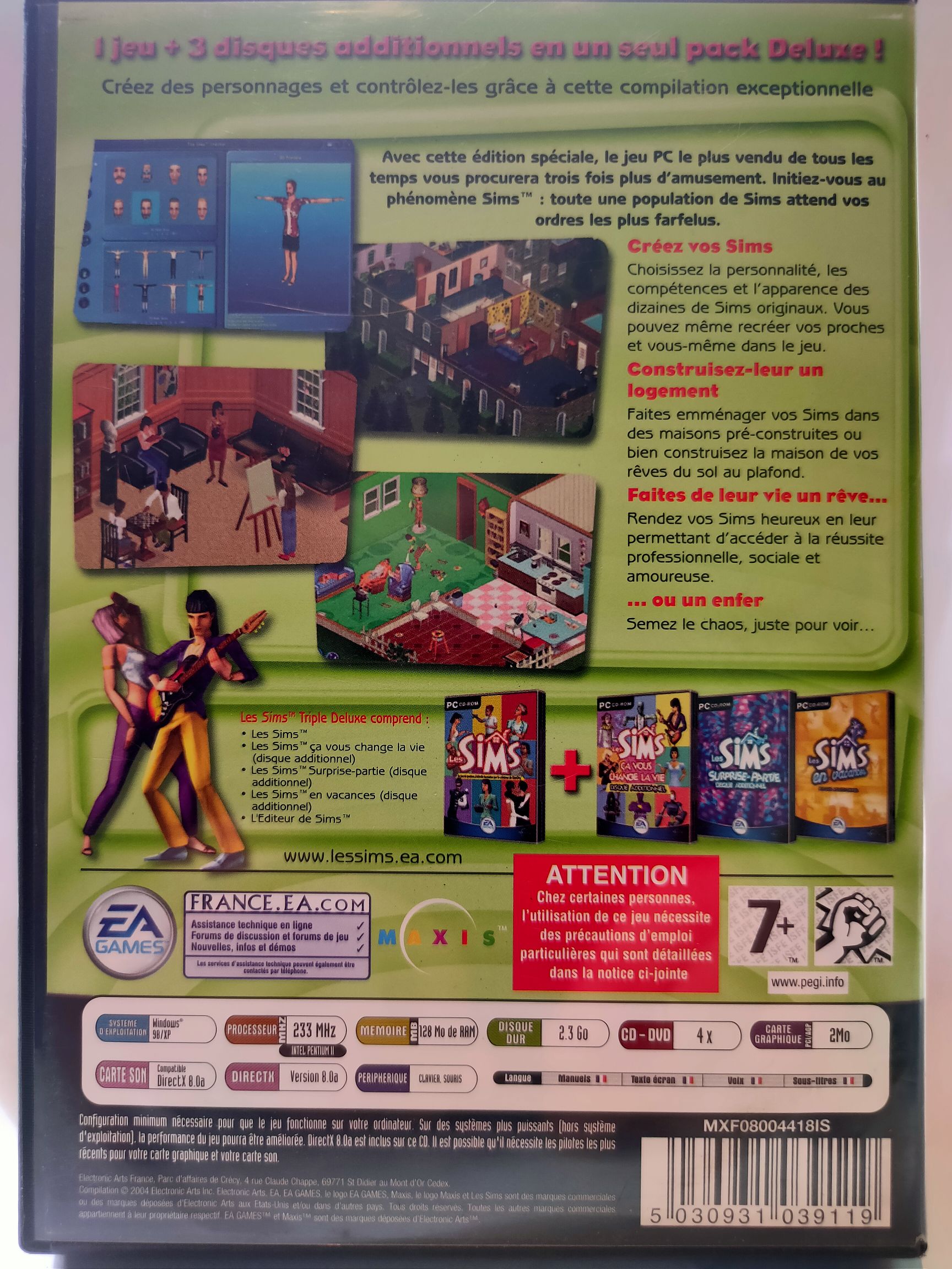 Les Sims: Triple Deluxe - PC video game collectible [Barcode 5030931039119] - Main Image 2