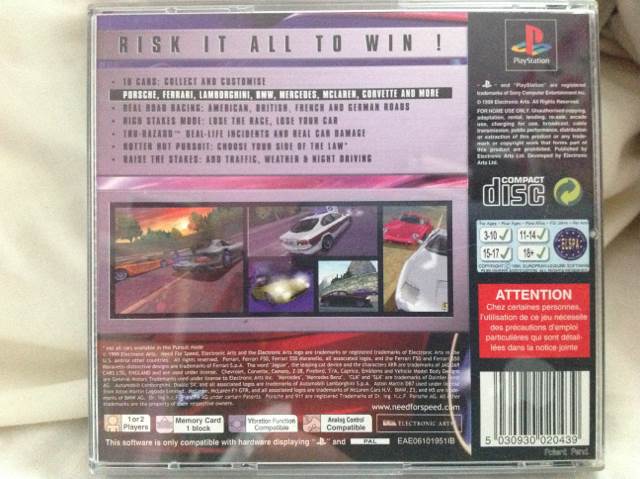 Need For Speed Road Challenge - Sony PlayStation (Electronic Arts - 1-2) video game collectible [Barcode 5030930020439] - Main Image 2