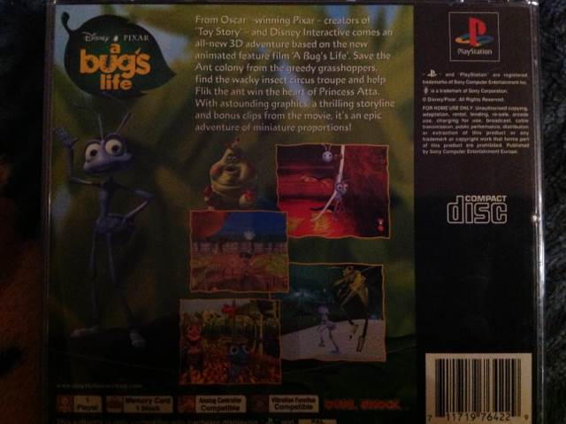 A Bug’s Life - Sony PlayStation (Activision/ Disney Interactive - 1) video game collectible [Barcode 711719764229] - Main Image 2