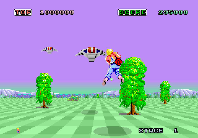 Space Harrier - PC Engine (NEC - 1) video game collectible [Barcode 4988041700027] - Main Image 4
