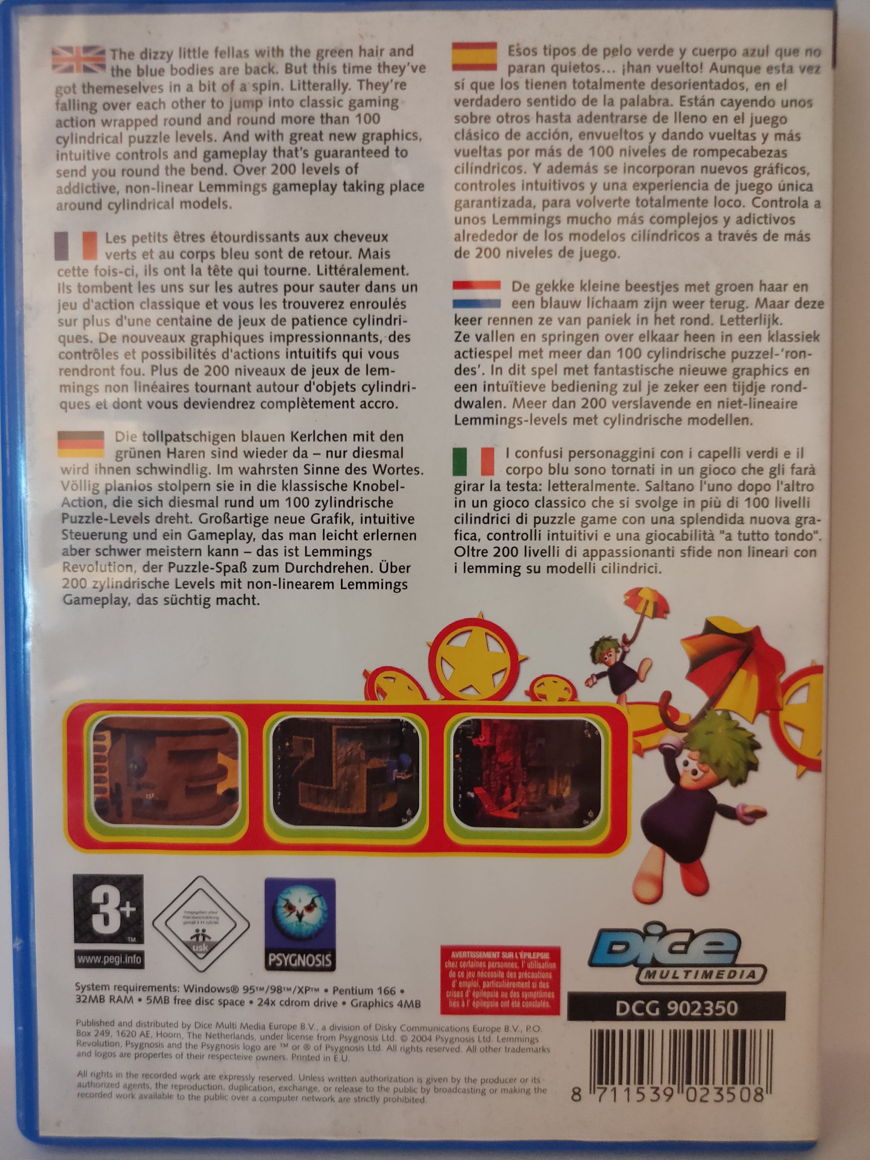 Lemmings Revolution - PC video game collectible [Barcode 8711539023508] - Main Image 2