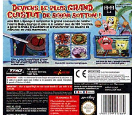 Spongebob Squarepants Frantic Fry Cook - Nintendo DS (Nintendo) video game collectible [Barcode 4005209117845] - Main Image 2
