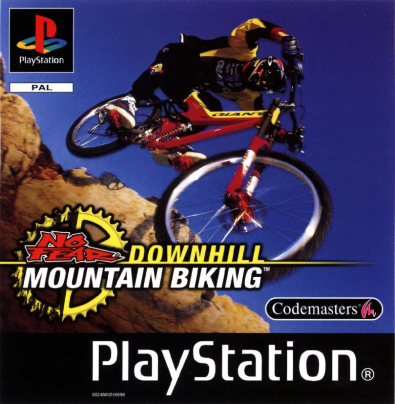No Fear Downhill Mountain Bike Racing - Sony PlayStation (Codemasters - 1-4) video game collectible [Barcode 767649400003] - Main Image 2