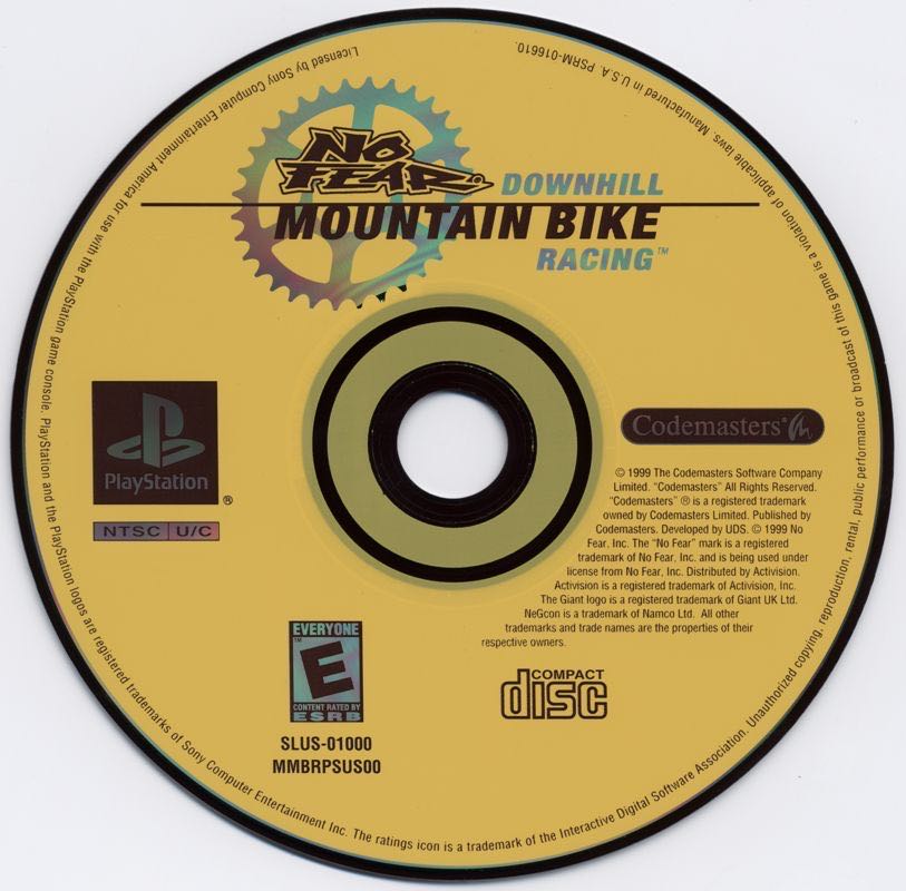 No Fear Downhill Mountain Bike Racing - Sony PlayStation (Codemasters - 1-4) video game collectible [Barcode 767649400003] - Main Image 4