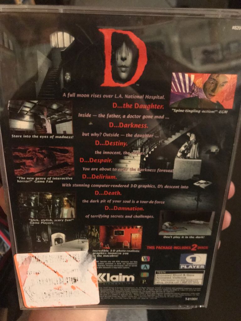 D - Sega Saturn (Akklaim Entertainment) video game collectible - Main Image 2