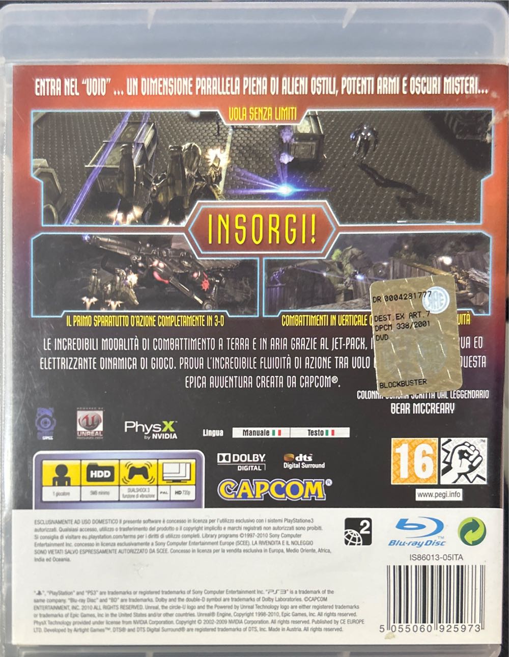 Dark void - Sony PlayStation 3 (PS3) (Capcom - 1) video game collectible [Barcode 5055060925973] - Main Image 2