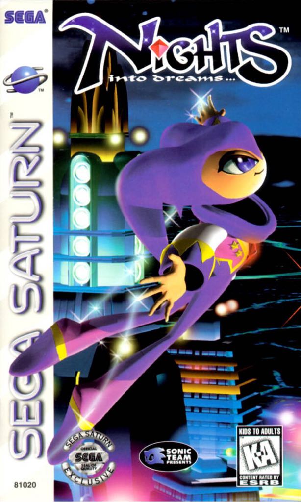 Nights Into Dreams - Sega Saturn video game collectible - Main Image 1
