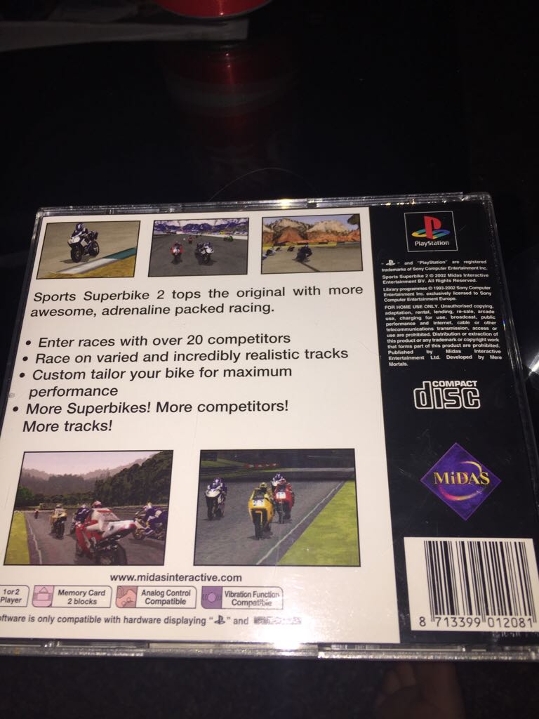 Sports Superbike 2 - Sony PlayStation (Midas - 1-2) video game collectible [Barcode 8713399012081] - Main Image 2