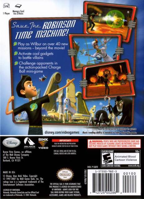 Disney’s Meet The Robinsons - Nintendo GameCube (Nintendo - 1) video game collectible [Barcode 712725002862] - Main Image 2