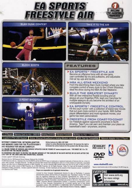 NBA Live 2005 - Sony PlayStation 2 (PS2) (Electronic Arts - 1-4) video game collectible [Barcode 014633148053] - Main Image 2