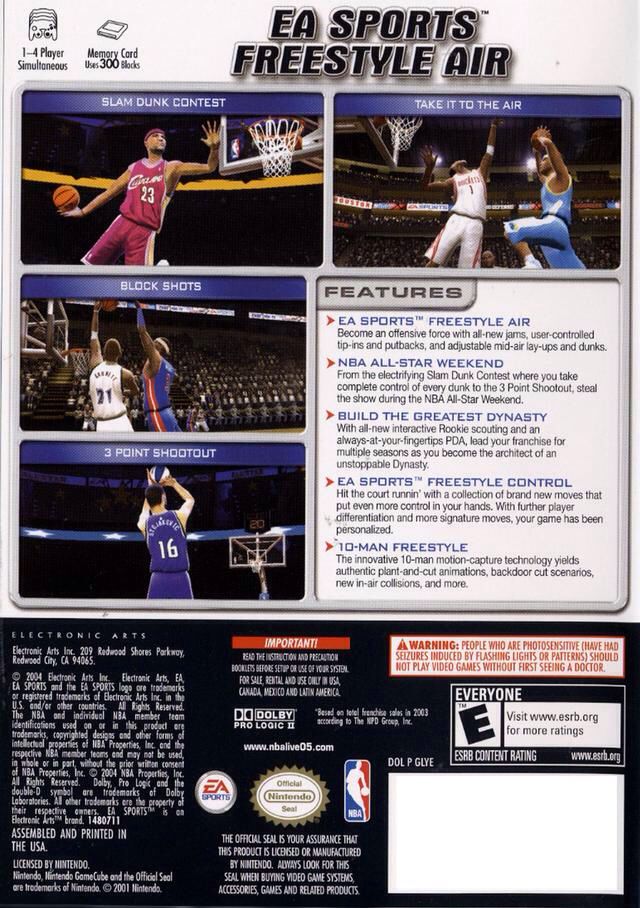 NBA Live 2005 - Nintendo GameCube (Electronic Arts - 1-4) video game collectible [Barcode 5030930039288] - Main Image 2