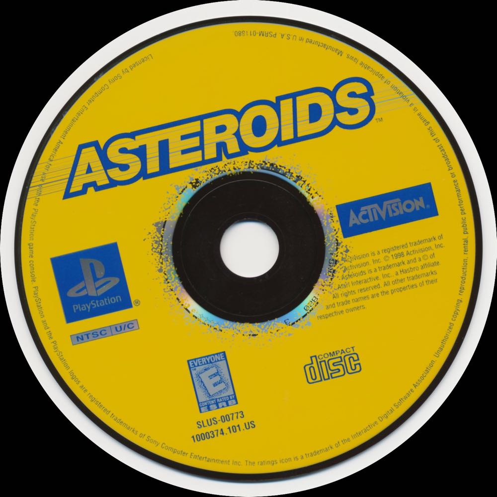 Asteroids - Sony PlayStation (Activision - 1) video game collectible [Barcode 047875103740] - Main Image 4