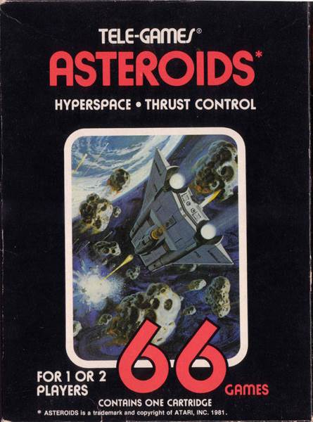 Asteroids - Atari 2600 (Sears Tele-Games) video game collectible - Main Image 1