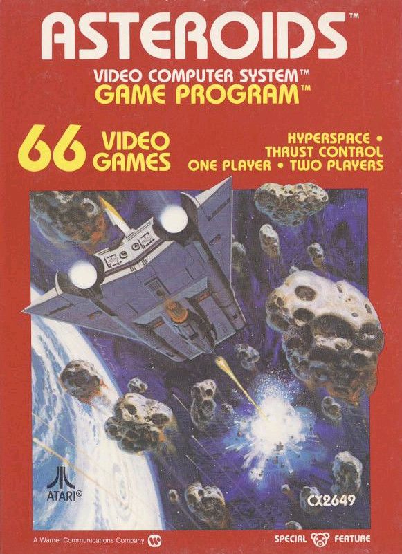 Asteroids - Atari 2600 video game collectible - Main Image 1