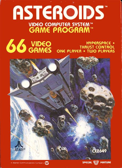 Asteroids - Atari 2600 video game collectible - Main Image 1