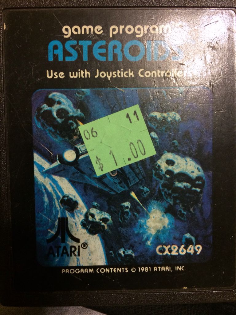 Asteroids - Atari 2600 video game collectible - Main Image 1