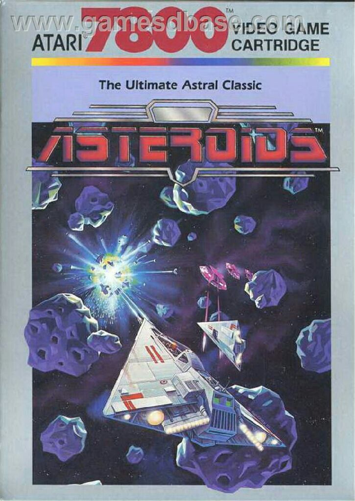 Asteroids - Atari 7800 video game collectible - Main Image 1